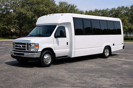 18-passenger minibus available for charter in Mountain View, CA